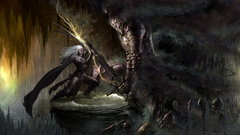 Fantasy art Drizzt
