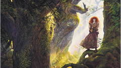 Fantasy art harp bard