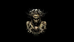 Fantasy art infected mushroom