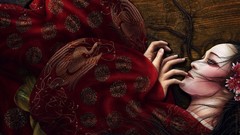 Fantasy art Japanese clothes