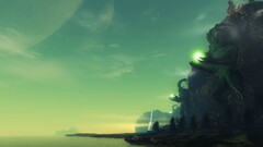 fantasy art landscape artwork sky water