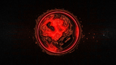 Fantasy Art meteor red