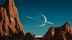 Fantasy art outer space