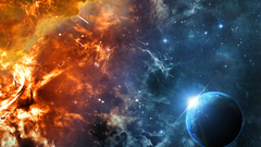 Fantasy art outer space