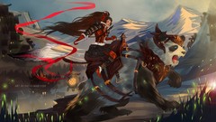 Fantasy art panda bears