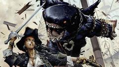 Fantasy art pirate girl