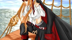 Fantasy art pirate girl