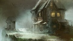 fantasy art spooky House artwork