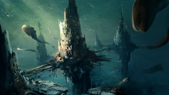 Fantasy art underwater