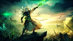 fantasy art warrior heroes of might and magic video games sky