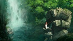 Fantasy art waterfalls