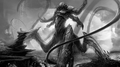 Fantasy black and white Monsters
