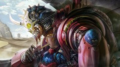 Fantasy blood Robots Venus skulls skeletons armour biomechanical