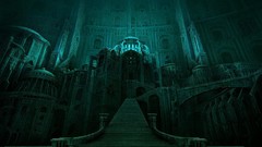 Fantasy blue dark buildings the lord of the rings fantasy art 