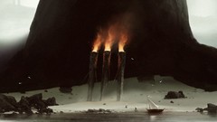 Fantasy Boats travel vehicles digital art fantasy art