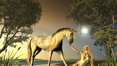 Fantasy cgi unicorns Horses