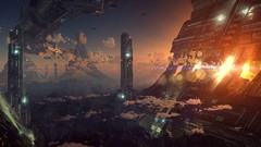 Fantasy cityscapes fantasy art futuristic