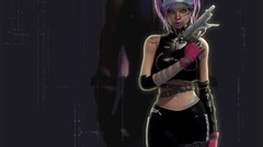 Fantasy cyberpunk 3D girls