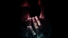 Fantasy dark mirror horror artwork