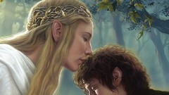 Fantasy digital Frodo Galadriel the lord of the rings