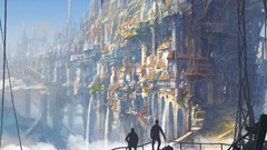 Fantasy drawings cities