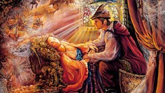 Fantasy dreams paintings Sleeping Beauty josephine wall fantasy 