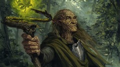 Fantasy elves wizard magic: the gathering digital art fantasy 