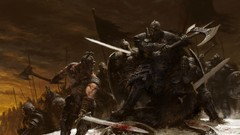 Fantasy fight Warriors battles digital art