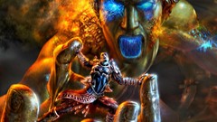 Fantasy fire kratos electricity