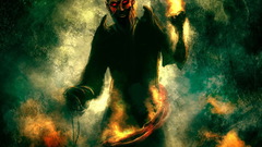 Fantasy fire scary artwork Jin