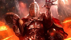 Fantasy fire sorcerer magic: the gathering fantasy art Apostle