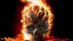 Fantasy flames skulls