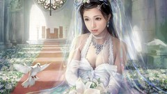 Fantasy Flowers doves brides