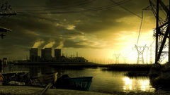 Fantasy Future Seaside desolation Photomanipulation artwork