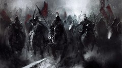 Fantasy Horses soldiers artwork troops
