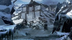Fantasy ice Mountains snow