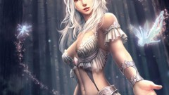 Fantasy light woman Anime Fairies anime girls fantasy art