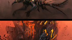 Fantasy monster creatures dragon