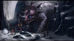 Fantasy Monsters Dinosaurs sacrifice