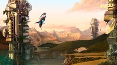 Fantasy Mountains Landscapes futuristic