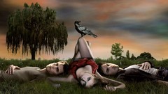 Fantasy Nina Dobrev moons fantasy art