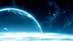 Fantasy outer space planets