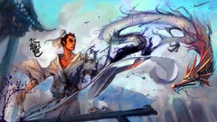 Fantasy paint Dragons paintings artwork digital art