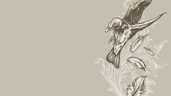 Fantasy raven Birds abstract