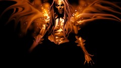 Fantasy red spirit abstract