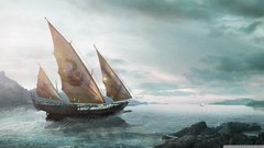 Fantasy sail ship