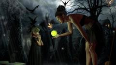 Fantasy scary woman dark