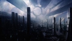 Fantasy science fiction mass effect cityscapes citadel fantasy 