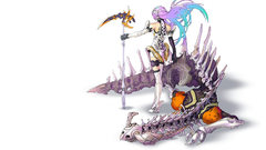 Fantasy scythe xenosaga skeletons