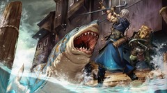 Fantasy Sharks fantasy art